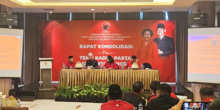 PDI Perjuangan Bombana Hadiri Konsolidasi Partai Bersama DPP di Kendari